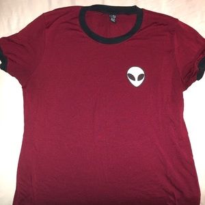 Dark Red Alien T-Shirt